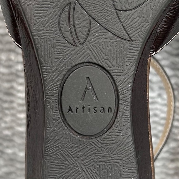 Clarks Artisan Korbin Dark Brown Leather Sandals Shoes Size 7.5 - Picture 7 of 11